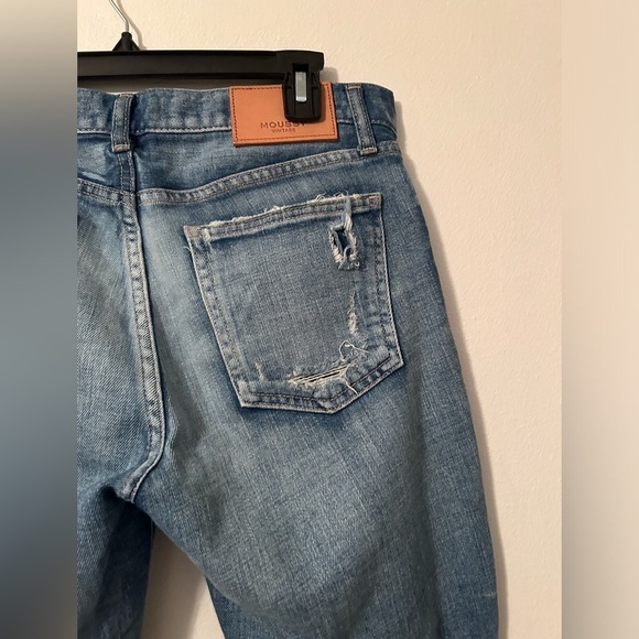Moussy Vintage Li Howa Jeans 27 Distressed Stretch Light Wash Japan - Picture 9 of 16